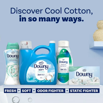 Downy Liquid Laundry Fabric Softener and Conditioner, Cool Cotton Scent, 140 fl oz, 190 Loads