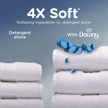 Downy Ultra Soft Liquid Fabric Softener, Balance, Crisp Rain & Blue Eucalyptus, 93 fl oz, 138 Loads