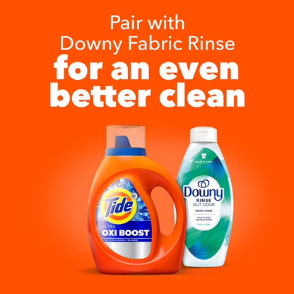 Tide Laundry Detergent Liquid with Ultra Oxi Boost, Advanced Stain Remover, 27 fl oz, 19 Loads