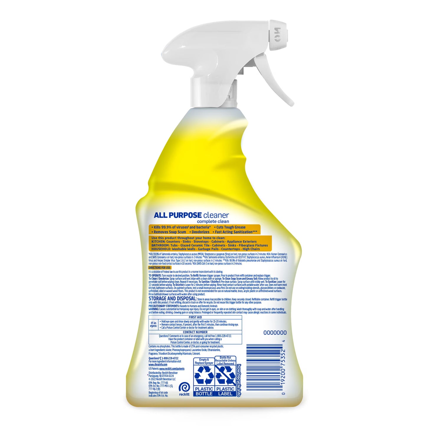 Lysol All Purpose Cleaner, Lemon Breeze, 32 oz
