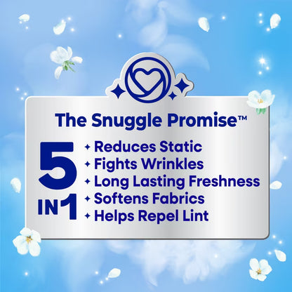 Snuggle Blue Sparkle Dryer Sheets, 200 Count