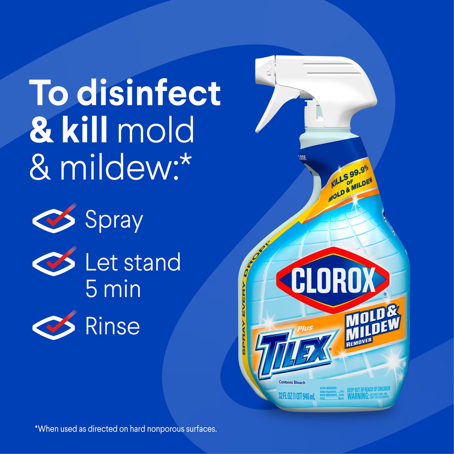 Clorox Tilex Mold & Mildew Remover, 32 oz