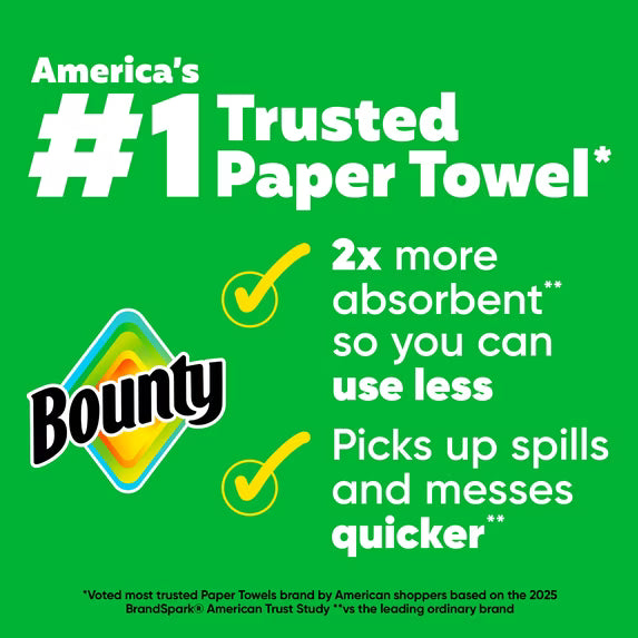 (6 pack) Bounty Paper Towels Select-A-Size White, 2 Triple Rolls, 123 Sheets per Roll