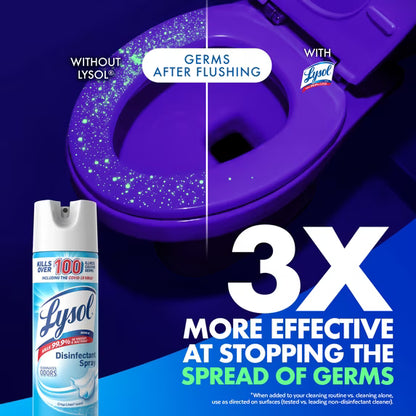 Lysol Disinfectant Spray, Crisp Linen, 19 oz
