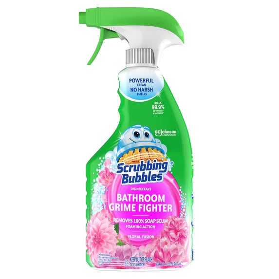 Scrubbing Bubbles Disinfectant Bathroom Cleaner, Floral Fusion, 32 oz