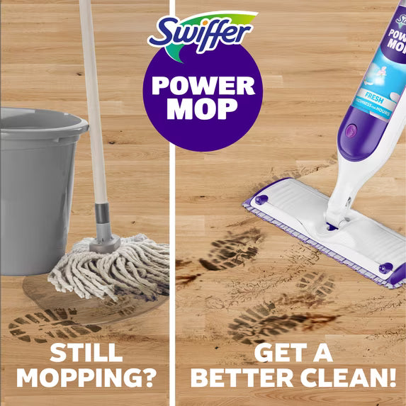 Swiffer Power Mop, Floor Cleaner, Tile, Vinyl, Laminate, Wood, Floor Cleaner, Cleaning Set