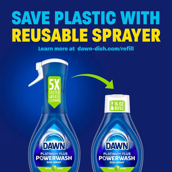 Dawn Powerwash Dish Spray Refill, Apple, 16 fl oz