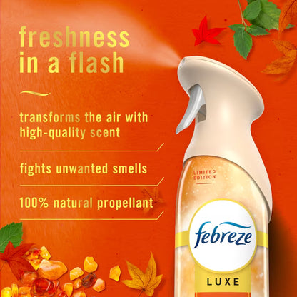 Febreze Odor-Fighting Air Freshener Spray, Room Spray, Crisp Fall Breeze Air Mist, 8.1 oz, 1ct