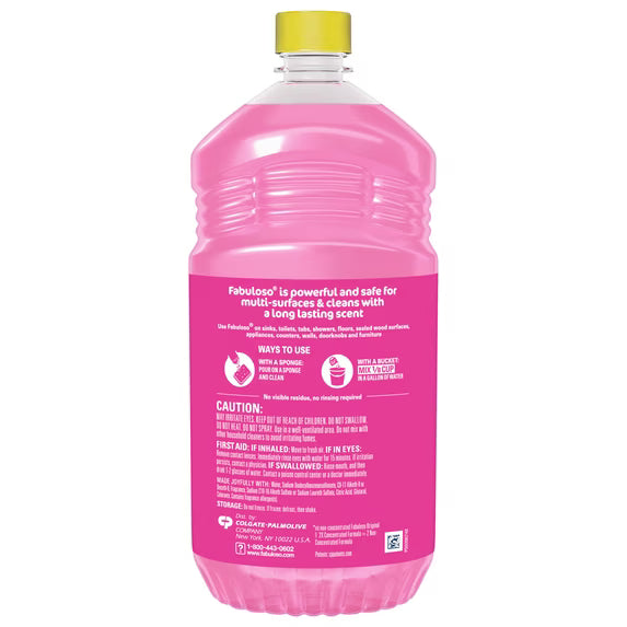 Fabuloso 2X Multi-Purpose Cleaner, Watermelon Scent, 56 fl oz