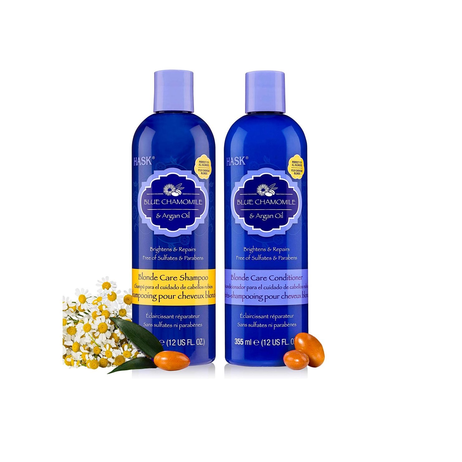 HASK BLUE CHAMOMILE Shampoo and Conditioner